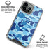 Light Blue Street Camo iPhone 16 Pro Clear Case